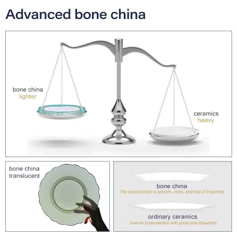 Bone China Product Details Detalles del producto de porcelana china