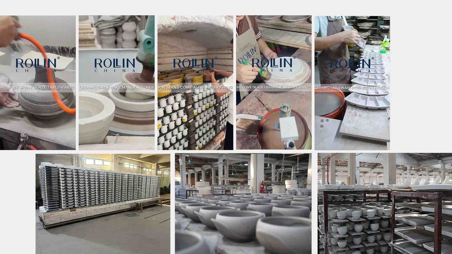 ROLLIN Porcelain Factory Fábrica de vajillas de cerámica.