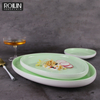 Vajilla de porcelana Yollow Green Oriente Medio, juego de vajilla