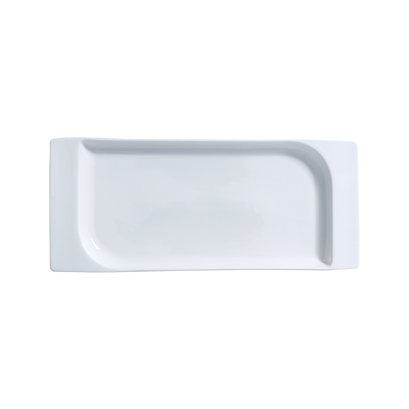 Tamaño de la pulgada (cm) LWH de la placa rectangular del vuelo de la placa de cena de la porcelana 13,25: 33,7*19,2*2,7