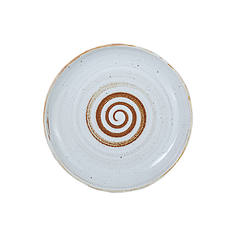 Plato de porcelana con soporte
