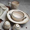 Cuenco de arroz de cerámica Beige colorido, vajilla de porcelana, cuencos para sopa, ensaladera Simple, juego de vajilla para restaurante, el mejor regalo