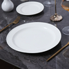 Placa de porcelana blanca redonda de placas de cerámica blanca de fábrica de cerámica de Chaozhou para restaurante