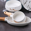 Juego de vajilla de mármol y porcelana de nuevo estilo, juego de vajilla, tazón de sopa de cebolla para restaurante o familia