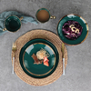 Vajilla de porcelana de fábrica de Guangzhou con borde dorado