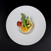 Plato de pasta de porcelana blanca de 11,25 pulgadas, plato de sopa, vajilla para restaurante
