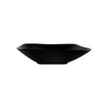 Cuenco cuadrado mate negro de la placa profunda del cuadrado de la porcelana 1500ml placa del restaurante de 50 onzas