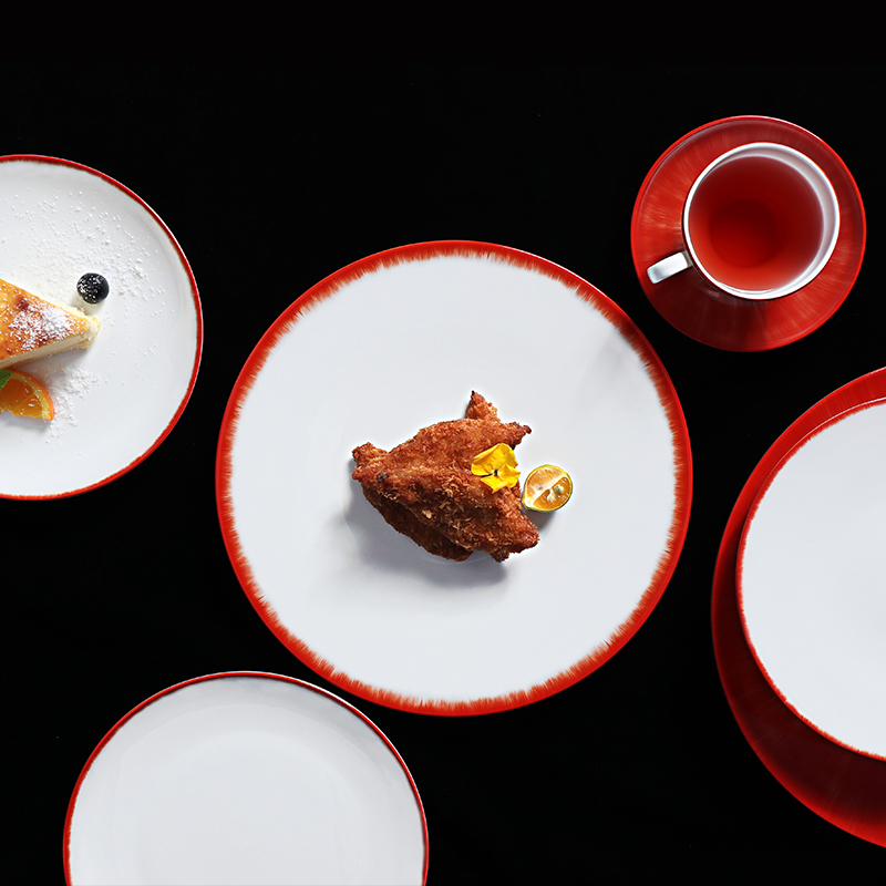 Juego de vajilla completo chino BILY, vajilla de porcelana de hueso para restaurante de hotel 