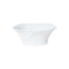 Cuenco cuadrado de porcelana blanca Cuencos de cerámica de forma irregular