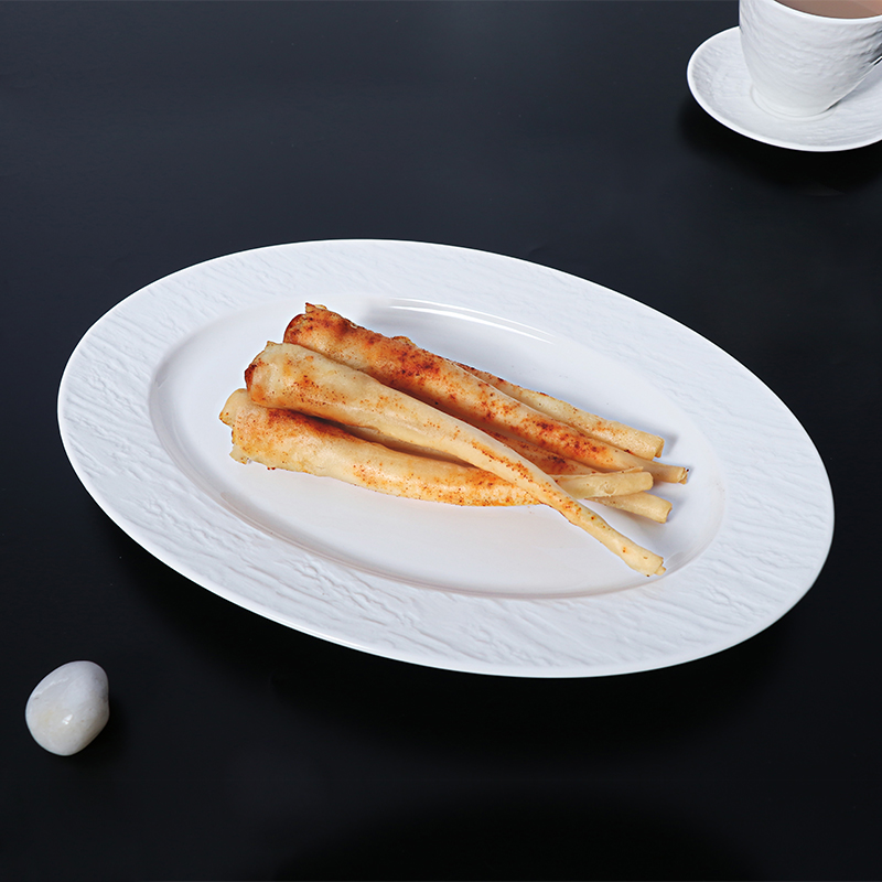 STONE Plato de cerámica blanca con borde para servir pasta, plato de gres profundo para restaurantes