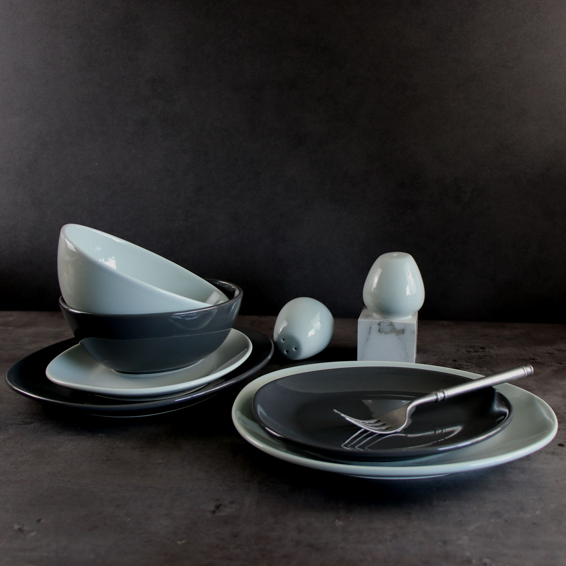 Juego de platos y cuencos de porcelana irregulares para mesa coreana de hogar y restaurantes