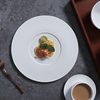 Los platos de cerámica del restaurante venden al por mayor el sistema blanco de las mercancías de China de los platos de cena del restaurante