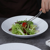 Cuenco de fideos para ensalada de 35oz, cuencos de gres blanco, vajilla de porcelana de 1L, plato de comida ecológico, platos de restaurante