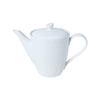 Tetera de porcelana blanca