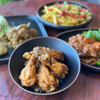 Cuencos de gres Ensaladeras irregulares negras para restaurante