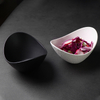 Cuencos de cerámica blancos mate, ensaladeras para restaurantes, porcelana