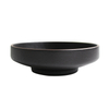 Plato hondo de cerámica negro, plato hondo de porcelana, plato para estofado para restaurante