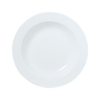 Proveedor de hotel plato hondo fábrica de cerámica Chaozhou platos de cerámica blanca plato hondo redondo de porcelana blanca para restaurante