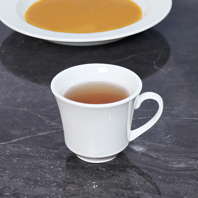 Omán Stars Proveedor de hotel Tazas de té Taza de café de porcelana Proveedor de restaurante Taza de café con leche de porcelana