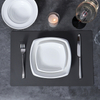 Plato de cena principal de cerámica de la placa del filete de la porcelana blanca de 12 pulgadas para los cafés de los hoteles de los restaurantes