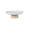 Plato de porcelana con soporte