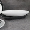 Plato llano para restaurante blanco mate - Porcelana - 34cm