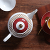 Juego de tazas de porcelana de hueso, taza de té y platillo finos de porcelana de hueso de color rojo