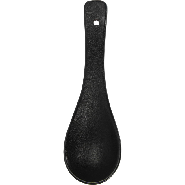 Cuchara de porcelana negra Cuchara de cerámica para restaurantes