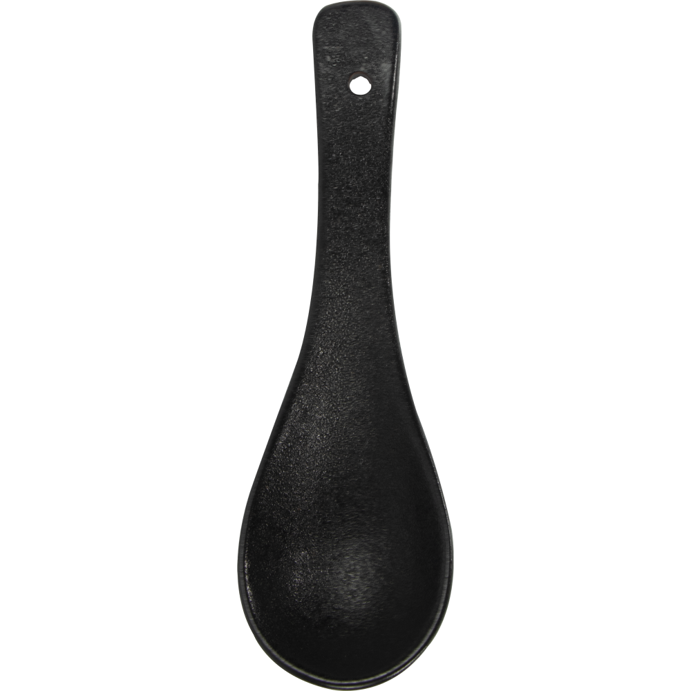 Cuchara de porcelana negra Cuchara de cerámica para restaurantes