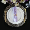 Plato de cena blanco de la porcelana del borde del oro del servicio de mesa de la boda para el acontecimiento 