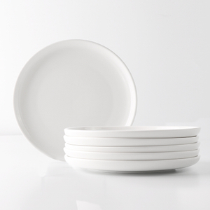Vajilla de cerámica blanca del servicio de mesa de la placa de la porcelana de la placa modificada para requisitos particulares del precio de fábrica