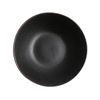 Plato hondo de cerámica negro, plato hondo de porcelana, plato para estofado para restaurante