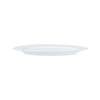 STONE Plato de cerámica blanca con borde para servir pasta, plato de gres profundo para restaurantes