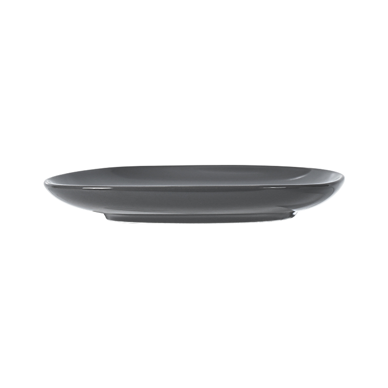  Juego de gres de alta calidad, plato Irregular creativo japonés coreano para servir platos de cerámica de decoración de porcelana negra y gris oscura