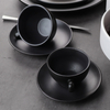 Vajilla personalizada, tazas de capuchino de cerámica, tazas de café de té de cerámica con platillo para cafetería