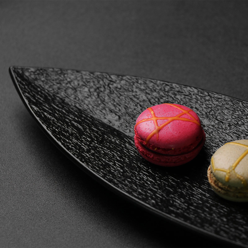 Juego de vajilla de gres, colección de platos de porcelana mate en blanco y negro