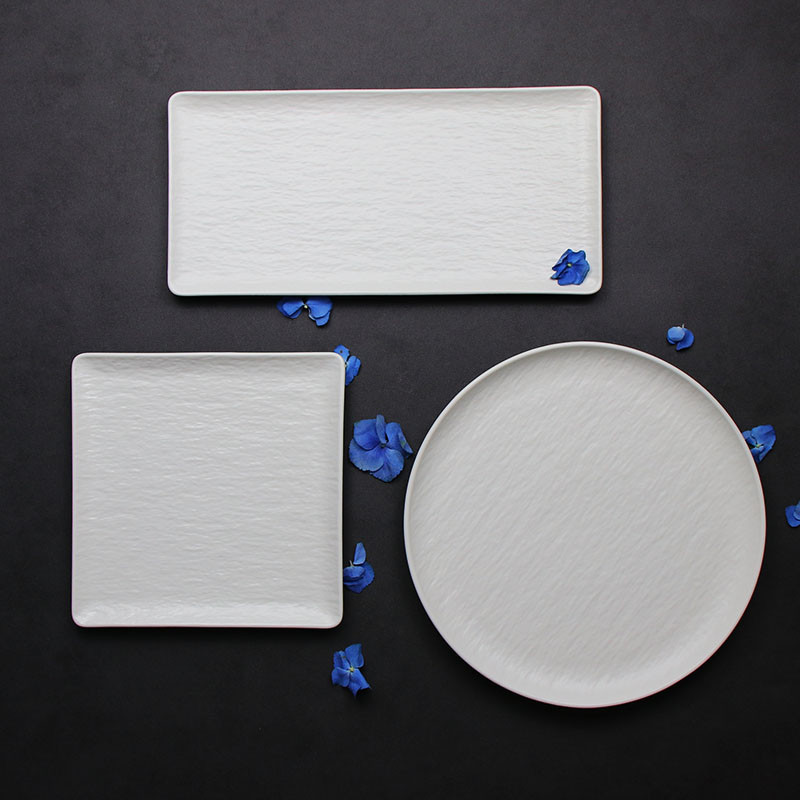 Juego de vajilla de porcelana blanca mate-Proveedor de hoteles de Guangzhou
