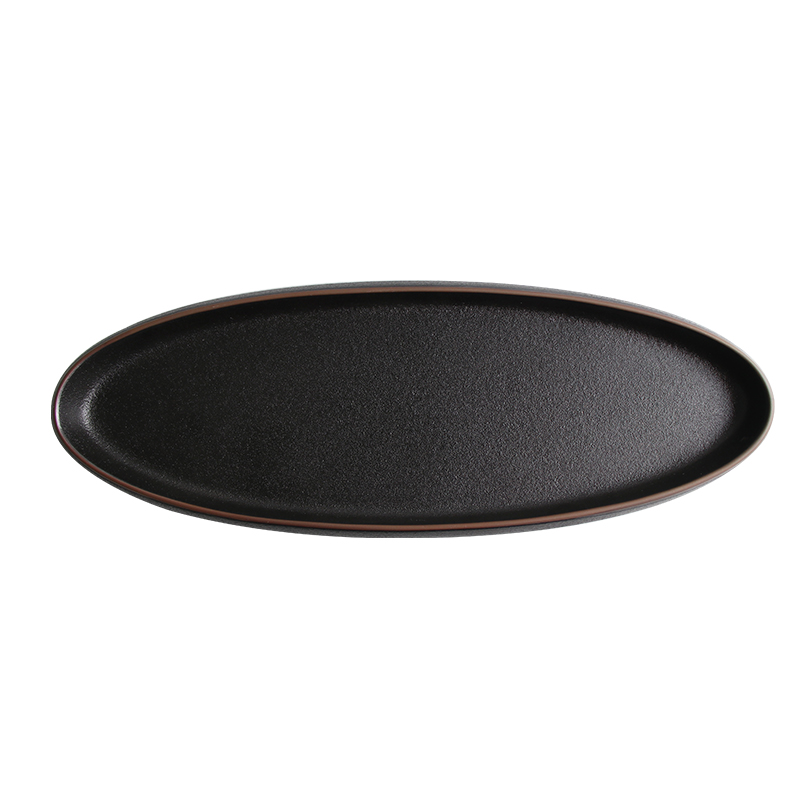 Venda al por mayor el servicio de mesa ovalado de cerámica seguro del restaurante del hotel de las placas ovaladas de cerámica seguras de la microonda de la placa ovalada