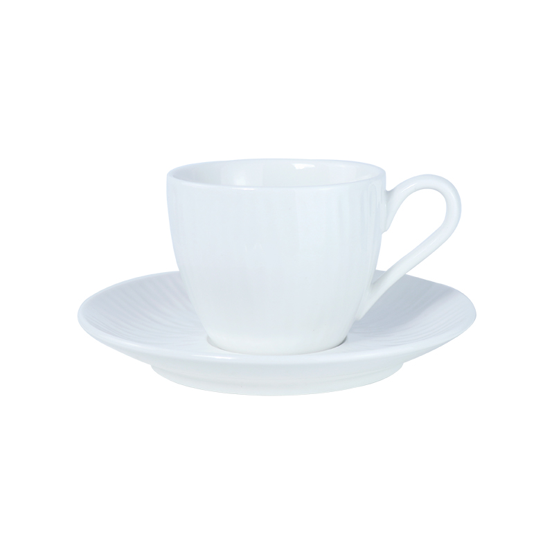 Suministros de café, té y espresso, taza blanca para restaurante, juego de tazas con logotipo personalizado