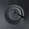 Vajilla de porcelana Nuevo diseño Matt Frosting Black Restaurant Plate