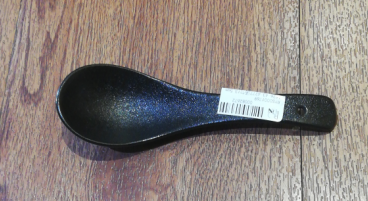 Cuchara de porcelana negra Cuchara de cerámica para restaurantes