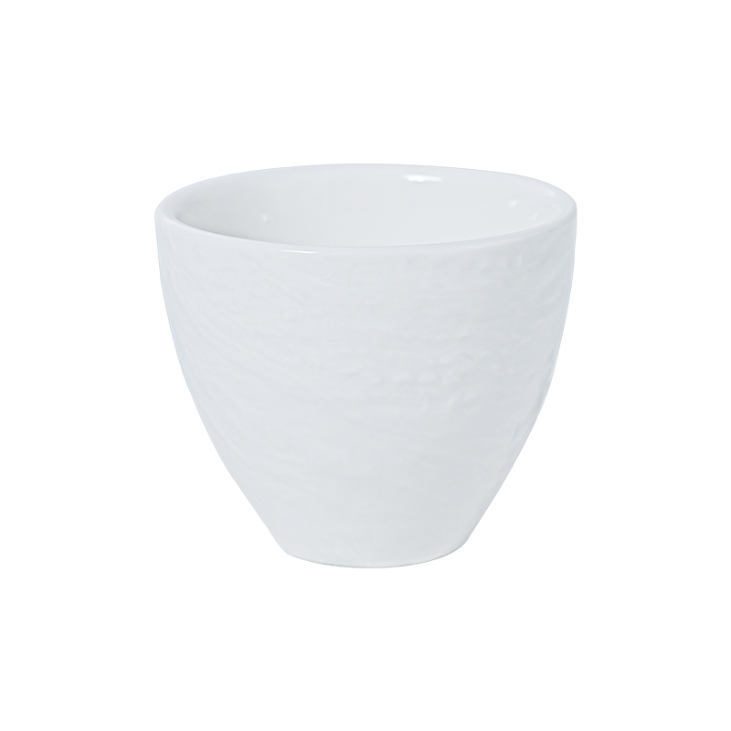 Juego de tazas de té blancas para restaurante, tetera de gres, tazas de té