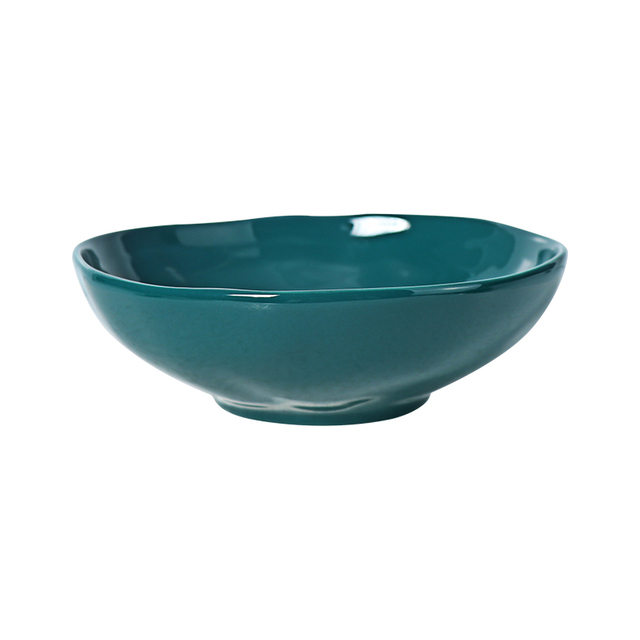 El cuenco de ensalada del cuenco de sopa de Cermaic verde de 23 onzas puede personalizar Package-4pcs en un sistema