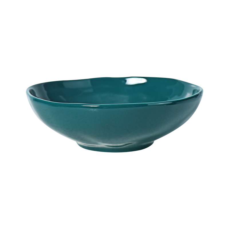 El cuenco de ensalada del cuenco de sopa de Cermaic verde de 23 onzas puede personalizar Package-4pcs en un sistema