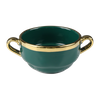 Vajilla de porcelana de fábrica de Guangzhou con borde dorado