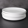 Vajilla de cerámica blanca del servicio de mesa de la placa de la porcelana de la placa modificada para requisitos particulares del precio de fábrica