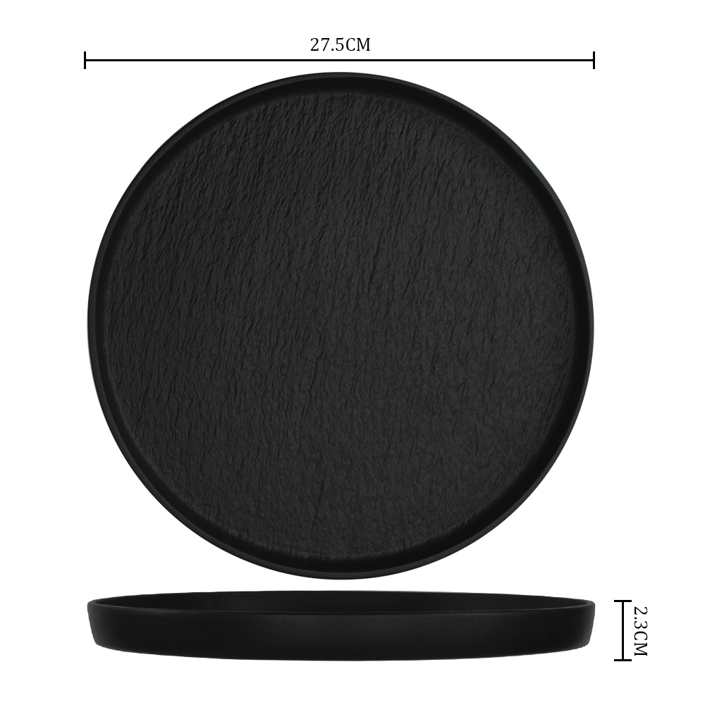 Material de la porcelana de la placa del restaurante de 10 pulgadas, caja fuerte del lavaplatos de la onda micro