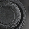 Vajilla de porcelana Nuevo diseño Matt Frosting Black Restaurant Plate