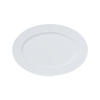 STONE Plato de cerámica blanca con borde para servir pasta, plato de gres profundo para restaurantes