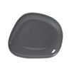  Juego de gres de alta calidad, plato Irregular creativo japonés coreano para servir platos de cerámica de decoración de porcelana negra y gris oscura
